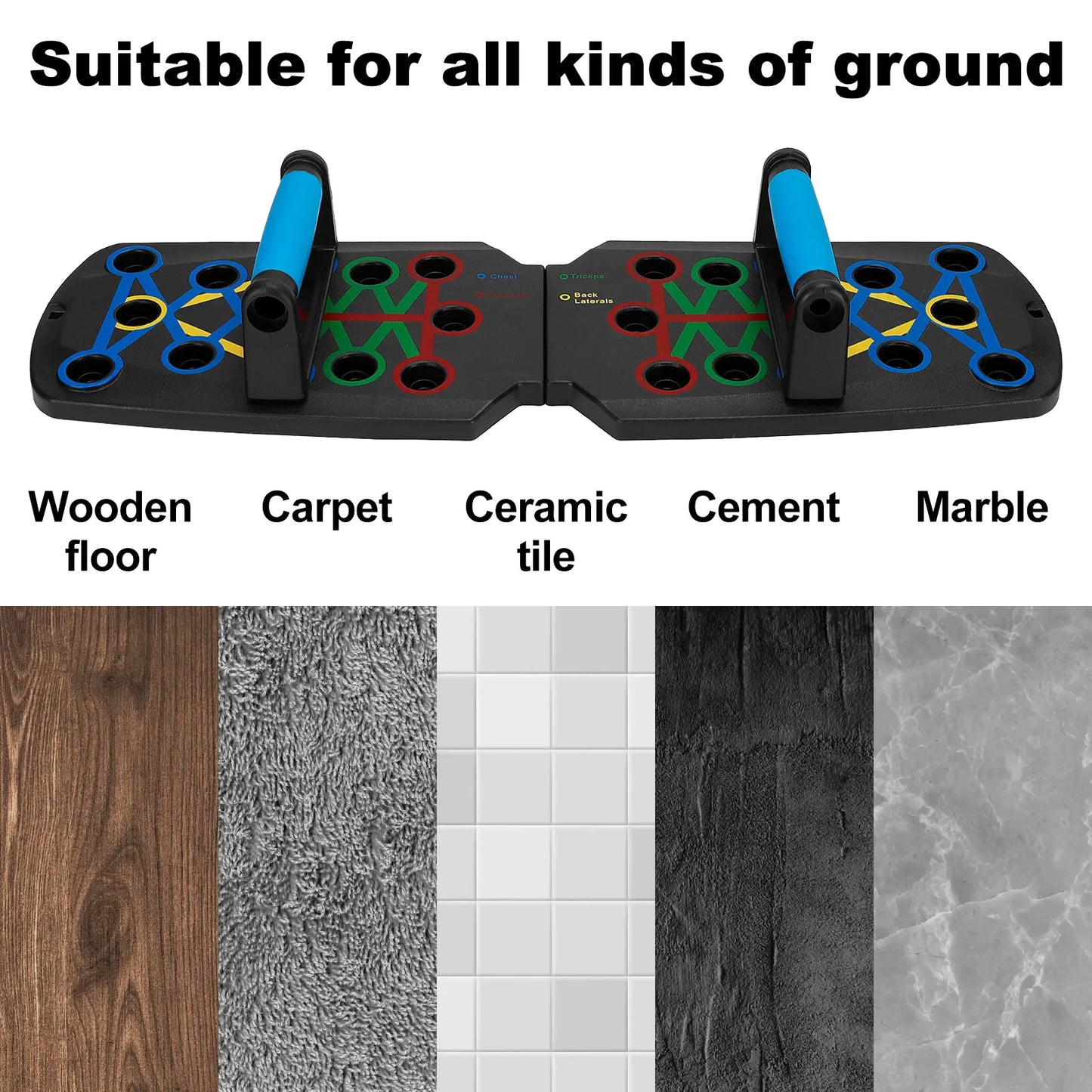 28 in 1 Push Up Rack Board System Fitness Workout Train Home Gym Exercise Stands